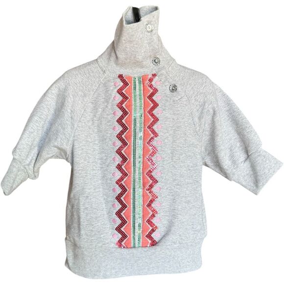 Toddler Girls Gymboree Tribal Sequin Embellished Sunburst High Neck Top XS 3/4 - Picture 1 of 1